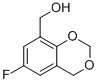 structure of CAS# 306934-89-4, (6-Fluoro-4H-1,3-Benzodioxin-8-Yl)Methanol;(6-FLUORO-4H-1,3-BENZODIOXIN-8-YL)METHANOL;(6-FLUORO-1,3-BENZODIOXEN-8-YL)METHANOL