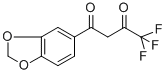 structure of CAS# 306935-39-7, 1-(1,3-Benzodioxol-5-Yl)-4,4,4-Trifluorobutane-1,3-Dione;1-(1,3-BENZODIOXOL-5-YL)-4,4,4-TRIFLUOROBUTANE-1,3-DIONE;1,3-Benzodioxol-5-Yl-4,4,4-Trifluorobutane-1,3-Dione 97%;3-[3,4-(METHYLENEDIXOY)BENZOYL]-1,1,1-TRIFLUOROACETONE