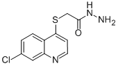 结构式 CAS# 306935-50-2, 2-[(7-氯喹啉-4-基)硫代]乙酰肼