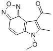 CAS 登录号：306935-64-8， 1-(6-甲氧基-7-甲基-6H-[1,2,5]恶二唑并[3,4-e]吲哚-8-基)乙烷-1-酮