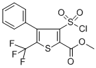结构式 CAS# 306935-98-8, 3-(氯磺酰基)-4-苯基-5-(三氟甲基)噻吩-2-羧酸甲酯