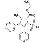 CAS#: 306936-29-8， Ethyl 4-(Chlorosulfonyl)-2-Methyl-1,5-Diphenyl-1H-Pyrrole-3-Carboxylate