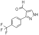 结构式 CAS# 306936-65-2, 3-[4-(三氟甲基)苯基]-1H-吡唑-4-甲醛
