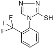structure of CAS# 306936-80-1, 4-[2-(Trifluoromethyl)Phenyl]-4H-1,2,4-Triazole-3-Thiol;4H-1,2,4-Triazole-3-Thiol, 4-[2-(Trifluoromethyl)Phenyl]-;4-[2-(TRIFLUOROMETHYL)PHENYL]-4H-1,2,4-TRIAZOLE-3-THIOL