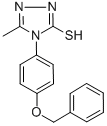 structure of CAS# 306936-82-3, 4-[4-(Benzyloxy)Phenyl]-5-Methyl-4H-1,2,4-Triazole-3-Thiol;4-[4-(BENZYLOXY)PHENYL]-5-METHYL-4H-1,2,4-TRIAZOLE-3-THIOL