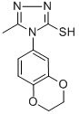 structure of CAS# 306936-85-6, 4-(2,3-Dihydro-1,4-Benzodioxin-6-Yl)-5-Methyl-4H-1,2,4-Triazole-3-Thiol;4-(2,3-DIHYDRO-1,4-BENZODIOXIN-6-YL)-5-METHYL-4H-1,2,4-TRIAZOLE-3-THIOL;4-(3,4-ETHYLENEDIOXYPHENYL)-5-METHYL-4H-1,2,4-TRIAZOLE-3-THIOL