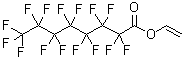 structure of CAS# 307-93-7, Vinyl Perfluorooctanoate;VINYL PERFLUOROOCTANOATE