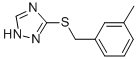 structure of CAS# 307545-27-3, 3-[(3-Methylbenzyl)Thio]-1H-1,2,4-Triazole