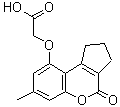 structure of CAS# 307549-54-8, [(7-Methyl-4-Oxo-1,2,3,4-Tetrahydrocyclopenta[c]Chromen-9-Yl)Oxy]Acetic Acid;(7-Methyl<wbr>-4-oxo-1,<wbr>2,3,4-tet<wbr>rahydro-c<wbr>yclopenta<wbr>[c]chrome<wbr>n-9-yloxy<wbr>)-acetic <wbr>acid;[(7-methy<wbr>l-4-oxo-1<wbr>,2,3,4-te<wbr>trahydroc<wbr>yclopenta<wbr>[c]chrome<wbr>n-9-yl)ox<wbr>y]acetic <wbr>acid;[(7-Methy<wbr>l-4-oxo-1<wbr>,2,3,4-te<wbr>trahydroc<wbr>yclopenta<wbr>[c]-chrom<wbr>en-9-yl)o<wbr>xy]acetic<wbr> acid