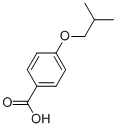 结构式 CAS# 30762-00-6, 4-异丁氧基-苯甲酸