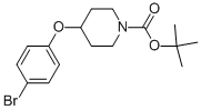 structure of CAS# 308386-38-1, Tert-Butyl4-(4-Bromophenoxy)Piperidine-1-Carboxylate;Tert-Butyl 4-(4-Bromophenoxy)Piperidine-1-Carboxylate;1-N-Boc-4-(4-Bromophenoxy)Piperidine;1-BOC-4-(4-Bromophenoxy)Piperidine