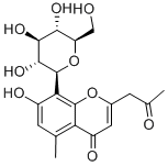 structure of CAS# 30861-27-9, Aloesin;2-Acetonyl-7-Hydroxy-5-Methyl-8-[(2S,3R,4R,5S,6R)-3,4,5-Trihydroxy-6-(Hydroxymethyl)Tetrahydropyran-2-Yl]Chromen-4-One;2-Acetonyl-7-Hydroxy-5-Methyl-8-[(2S,3R,4R,5S,6R)-3,4,5-Trihydroxy-6-(Hydroxymethyl)-2-Tetrahydropyranyl]-4-Chromenone;2-Acetonyl-7-Hydroxy-5-Methyl-8-[(2S,3R,4R,5S,6R)-3,4,5-Trihydroxy-6-Methylol-Tetrahydropyran-2-Yl]Chromone