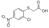 structure of CAS# 30880-64-9, 2-[(2-Chloro-4-Nitrophenyl)Sulfanyl]Acetic Acid;2-(2-Chloro-4-Nitro-Phenyl)Sulfanylacetate;2-[(2-Chloro-4-Nitrophenyl)Thio]Acetate;2-[(2-Chloro-4-Nitro-Phenyl)Thio]Acetate