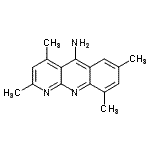 structure of CAS# 309726-06-5, 2,4,7,9-Tetramethylbenzo[b][1,8]Naphthyridin-5-Amine;2,4,7,9-tetramethylbenzo[b]-1,8-naphthyridin-5-amine;2,4,7,9-tetramethylpyridino[2,3-b]quinoline-5-ylamine;MFCD01871983