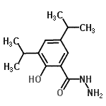 结构式 CAS# 30991-43-6, 2-羟基-3,5-二异丙基苯甲酰肼