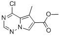 structure of CAS# 310442-40-1, 4-Chloro-5-Methylpyrrolo[2,1-f][1,2,4]Triazine-6-Carboxylic Acid Methyl Ester;4-Chloro-5-Methylpyrrolo[2,1-F][1,2,4]Triazine-6-Carboxylic Acid Methyl Ester