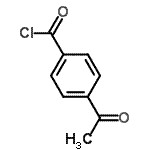 结构式 CAS# 31076-84-3, 4-乙酰基苯甲酰氯