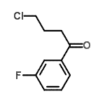结构式 CAS# 3110-52-9, 4-氯-1-(3-氟苯基)-1-丁酮