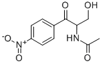 structure of CAS# 3123-13-5, N-[1-(Hydroxymethyl)-2-(4-Nitrophenyl)-2-Oxoethyl]Acetamide;N-[1-(Hydroxymethyl)-2-(4-Nitrophenyl)-2-Oxo-Ethyl]Acetamide;N-[1-(Hydroxymethyl)-2-(4-Nitrophenyl)-2-Oxoethyl]Acetamide;N-[2-Keto-1-Methylol-2-(4-Nitrophenyl)Ethyl]Acetamide