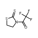 CAS 登录号：312706-52-8， 2,2,2-三氟-1-(2-硫代-1,3-噻唑烷-3-基)乙酮