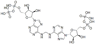 CAS 登录号：3128-30-1， (2R,3R,4S,5R)-2-[6-[[[9-[(2R,3R,4S,5R)-3,4-二羟基-5-(羟基甲基)四氢呋喃-2-基]嘌呤-6-基]氨基]甲基氨基]嘌呤-9-基]-5-(羟基甲基)四氢呋喃-3,4-二醇