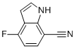 structure of CAS# 313337-33-6, 4-Fluoro-1H-Indole-7-Carbonitrile;1H-Indole-7-Carbonitrile,4-Fluoro-(9CI);1H-Indole-7-Carbonitrile, 4-Fluoro-;4-Fluoro-1H-Indole-7-Carbonitrile