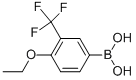 structure of CAS# 313545-39-0, 4-Ethoxy-2-(Trifluoromethyl)Benzeneboronic Acid;4-ETHOXY-2-(TRIFLUOROMETHYL)BENZENEBORONIC ACID;4-Ethoxy-2-(Trifluoromethyl)Phenylboronic Acid;2-Borono-5-Ethoxybenzotrifluoride