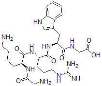 CAS#: 313642-02-3， H-Gly-Lys-Arg-Trp-Gly-OH