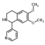 CAS 登录号：3161-08-8， 6,7-二甲氧基-1-(3-吡啶基)-1,2,3,4-四氢异喹啉