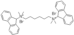 structure of CAS# 317-52-2, Hexafluronium Bromide;9H-Fluoren-9-Yl-[6-(9H-Fluoren-9-Yl-Dimethyl-Ammonio)Hexyl]-Dimethyl-Ammonium Dibromide;9H-Fluoren-9-Yl-[6-(9H-Fluoren-9-Yl-Dimethylammonio)Hexyl]-Dimethylammonium Dibromide;9H-Fluoren-9-Yl-[6-(9H-Fluoren-9-Yl-Dimethyl-Azaniumyl)Hexyl]-Dimethyl-Azanium Dibromide