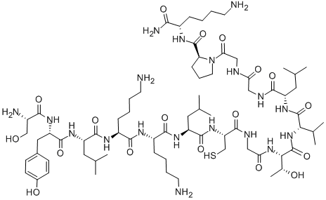 CAS 登录号：317331-26-3， 丝氨酰-酪氨酰-亮氨酰-赖氨酰-赖氨酰-亮氨酰-半胱氨酰-甘氨酰-苏氨酰-缬氨酰-亮氨酰-甘氨酰-甘氨酰-脯氨酰-赖氨酰胺