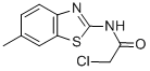 structure of CAS# 3174-15-0, 2-Chloro-N-(6-Methyl-Benzothiazol-2-Yl)-Acetamide;2-Chloro-N-(6-Methyl-1,3-Benzothiazol-2-Yl)Ethanamide;2-Chloro-N-(6-Methyl-Benzothiazol-2-Yl)-Acetamide;Bas 02927331