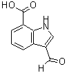 structure of CAS# 317854-65-2, 3-Formyl-1H-Indole-7-Carboxylic Acid;3-FORMYL-1H-INDOLE-7-CARBOXYLIC ACID;3-FORMYLINDOLE-7-CARBOXYLIC ACID