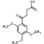 结构式 CAS# 31914-19-9, 4-氧代-4-(2,4,5-三甲氧基苯基)丁酸