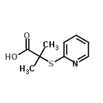 CAS#: 32002-86-1， 2-Methyl-2-(2-Pyridinylsulfanyl)Propanoic Acid
