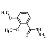 structure of CAS# 321195-74-8, 2,3-Dimethoxybenzohydrazide;2,3-dimethoxybenzenecarbohydrazide;2,3-dimethoxybenzohydrazide;BENZOIC ACID,2,3-DIMETHOXY-, HYDRAZIDE