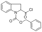 structure of CAS# 321309-39-1, Benzyl 2-(Chlorocarbonyl)-1-Indolinecarboxylate;BENZYL 2-(CHLOROCARBONYL)-1-INDOLINECARBOXYLATE