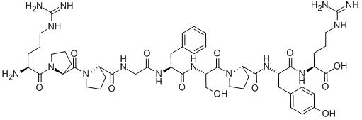 CAS#: 32222-00-7， H-Arg-Pro-Pro-Gly-Phe-Ser-Pro-Tyr-Arg-OH