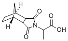 structure of CAS# 32392-58-8, 2-(3,5-Dioxo-4-aza-tricyclo[5.2.1.0(2,6)]-dec-4-yl)propionic acid