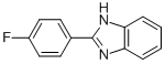 structure of CAS# 324-27-6, 2-(4-Fluorophenyl)-1H-Benzimidazole;Smr000289106;Zinc00140595;Nsc403409