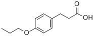 structure of CAS# 3243-40-1, 4-Propoxy-Benzenepropanoic Acid