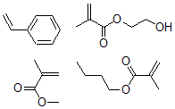 CAS#: 32458-06-3， Styrene, butyl methacrylate, methyl methacrylate, hydroxyethyl methacrylate polymer