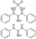 structure of CAS# 32514-47-9, 1,3-Diphenylguanidine Sulfate;1,3-DIPHENYLGUANIDINE SULFATE 95+%;1,3-Diphenylguanidine·0.5Sulfate;1,3-DIPHENYLGUANIDINE SULFATE