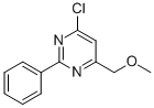 结构式 CAS# 325685-59-4, 4-氯-6-(甲氧基甲基)-2-苯基嘧啶