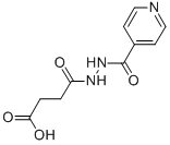 structure of CAS# 327026-20-0, 1-[2-(4-Pyridinylcarbonyl)Hydrazide]Butanedioicacid;4-Oxo-4-(N'-(Pyridine-4-Carbonyl)Hydrazino)Butanoate;4-Oxo-4-[N'-[Oxo-(4-Pyridyl)Methyl]Hydrazino]Butanoate;4-Keto-4-(N'-(Pyridine-4-Carbonyl)Hydrazino)Butyrate