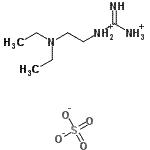 structure of CAS# 3272-63-7, (E)-N-[2-(Diethylamino)Ethyl](Imino)Methanediaminium Sulfate;1-(2-(Diethylamino)ethyl)guanidine sulfate;Guanidine, (2-(diethylamino)ethyl)-, sulfate (1:1);Guanidine, [2- (diethylamino)ethyl]-, sulfate (1:1)
