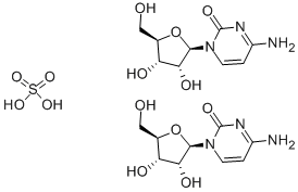 structure of CAS# 32747-18-5, Cytidine Sulfate;4-Amino-1-[(2S,3S,4R,5S)-3,4-Dihydroxy-5-(Hydroxymethyl)Tetrahydrofuran-2-Yl]Pyrimidin-2-One;Sulfuric Acid;4-Amino-1-[(2S,3S,4R,5S)-3,4-Dihydroxy-5-(Hydroxymethyl)-2-Tetrahydrofuranyl]-2-Pyrimidinone;Sulfuric Acid;4-Amino-1-[(2S,3S,4R,5S)-3,4-Dihydroxy-5-Methylol-Tetrahydrofuran-2-Yl]Pyrimidin-2-One;Sulfuric Acid
