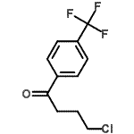 结构式 CAS# 327617-82-3, 4-氯-1-[4-(三氟甲基)苯基]-1-丁酮