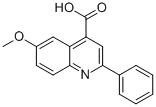 结构式 CAS# 32795-58-7, 6-甲氧基-2-苯基-4-喹啉羧酸