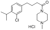 CAS#: 32808-60-9， 4-(3-Chloro-4-Propan-2-Ylphenyl)-1-(4-Methylpiperazin-1-Yl)Butan-1-One Hydrochloride